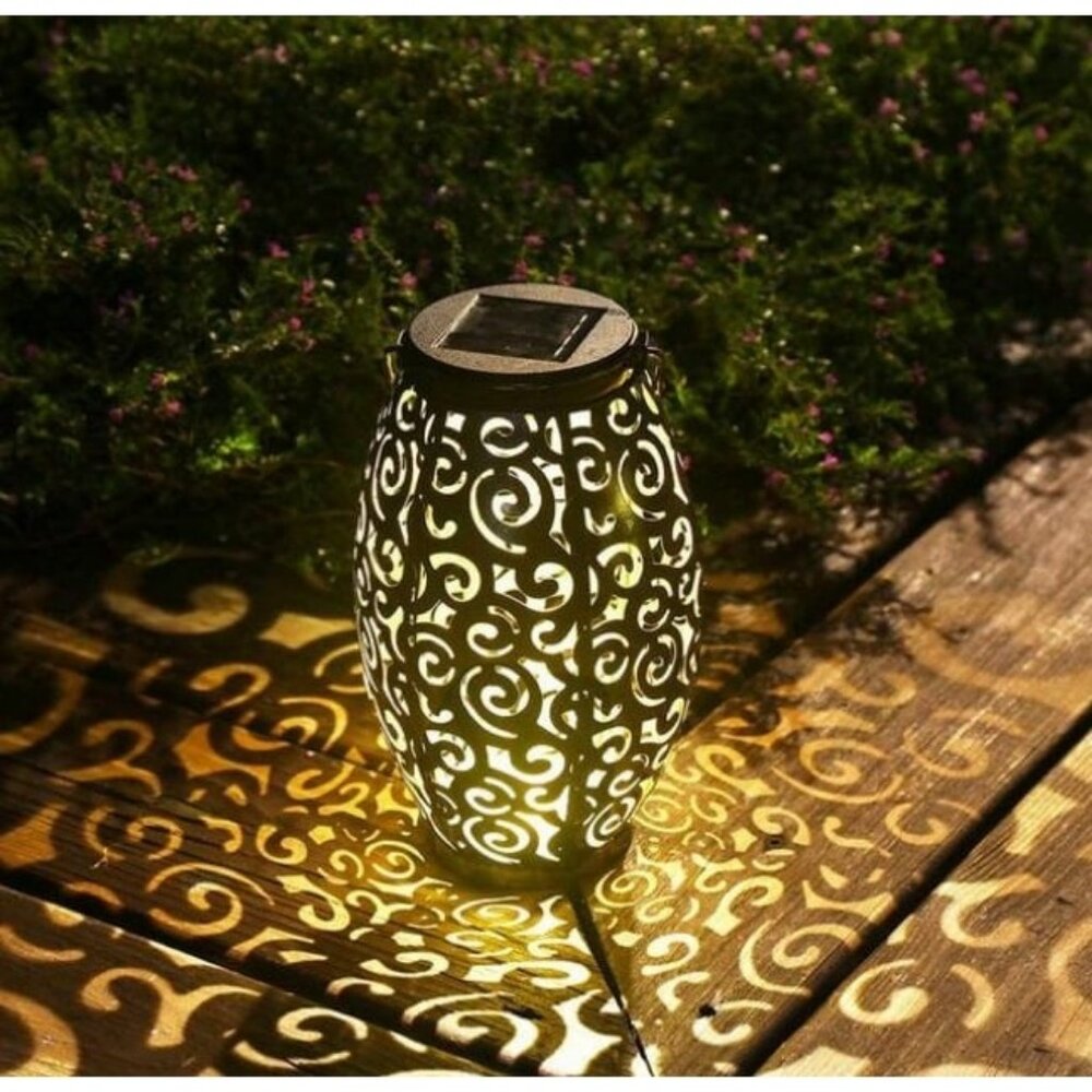 2 Pack Upgraded 15 Lumens Outdoor Lanterns Gardening Gifts Patio Solar
